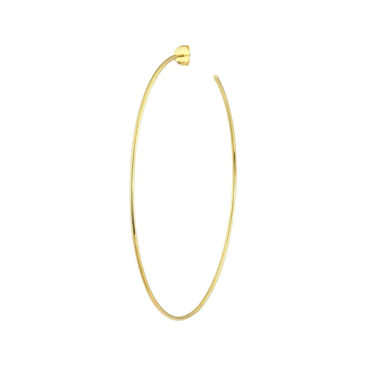 14KY Gold Large Open Hoop 75mm