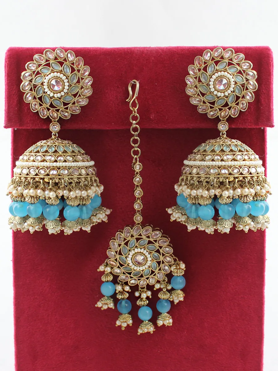 Aastha Earrings & Tikka