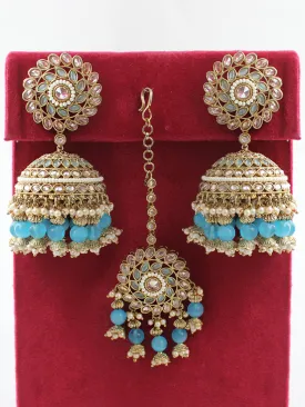 Aastha Earrings & Tikka