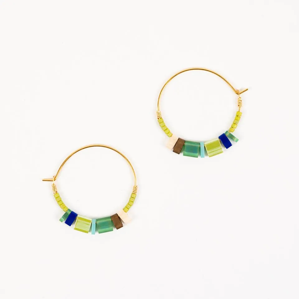 Altiplano - Tila Hoop Earrings: Creamy