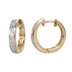 Aurora Diamond Hoop Earrings