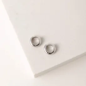 Bea 10mm Huggie Hoop Earrings Silver