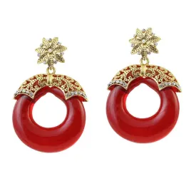 Bhavi Jewels Gold Plated Austrian Stone Dangler Earrings