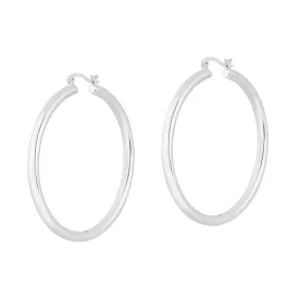 Bleeker Silver Hoops