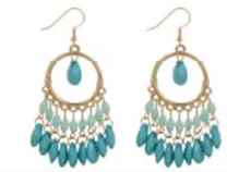 Boho Beaded Dreamcatcher Dangle Earrings (4 Colors)