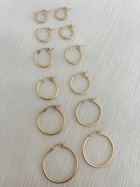 CLASSIC FILLED HOOPS