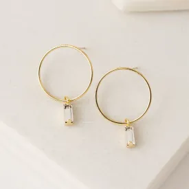 Colette Drop Hoop Earrings