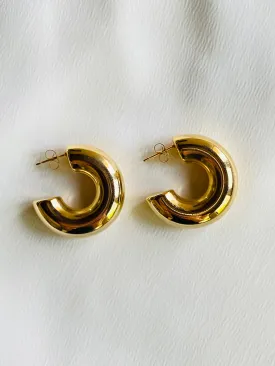 DAISY Thick Hoop Earrings