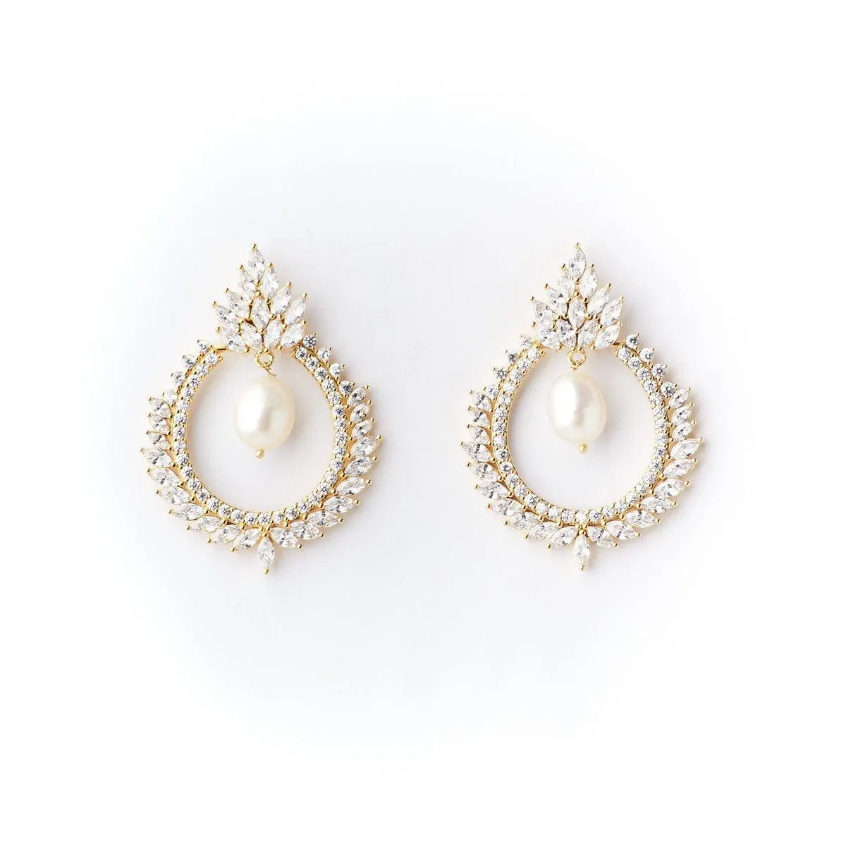 Faiza Regal Chandeliers Earring