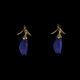 False Indigo Earring - Large Glass Bud Post