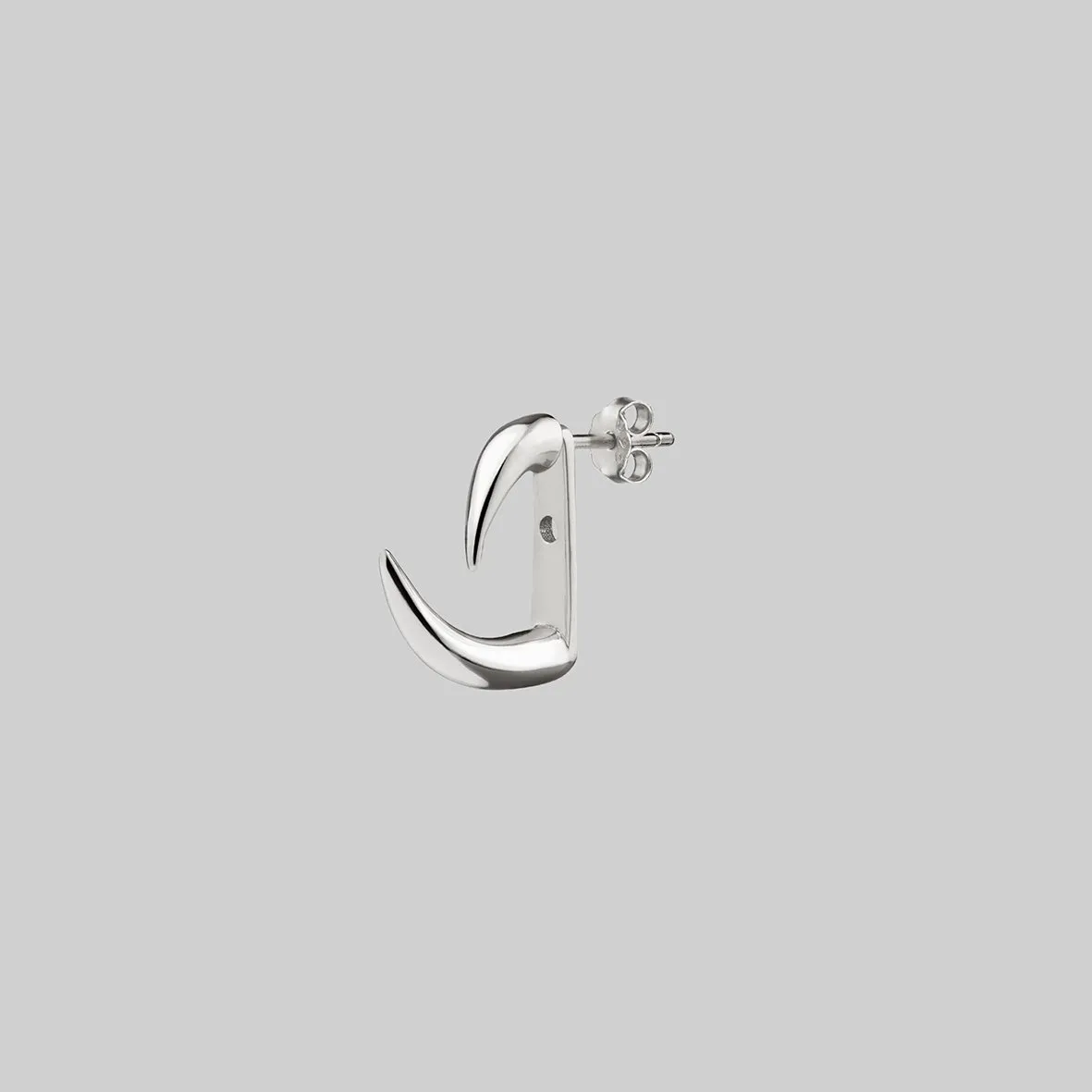 FAWN 2. Two Claw Talon Earrings - Silver