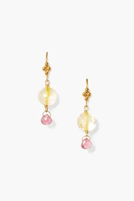 Fiona Drop Earrings Citrine Mix