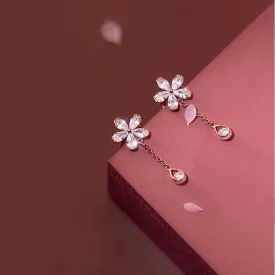 Floral Clip-on Huggie Ear Cuffs