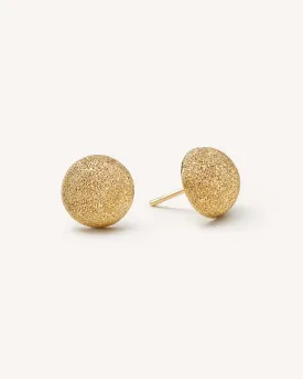 Florentine Finish Large Button Studs