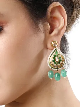 Gold Plated Kundan Earrings