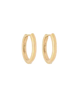 Grace Medium Solid Gold Hoops