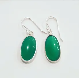 Green Onyx stone earrings