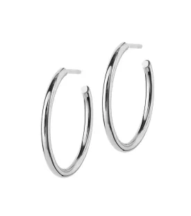 Hoops Earrings Steel Medium