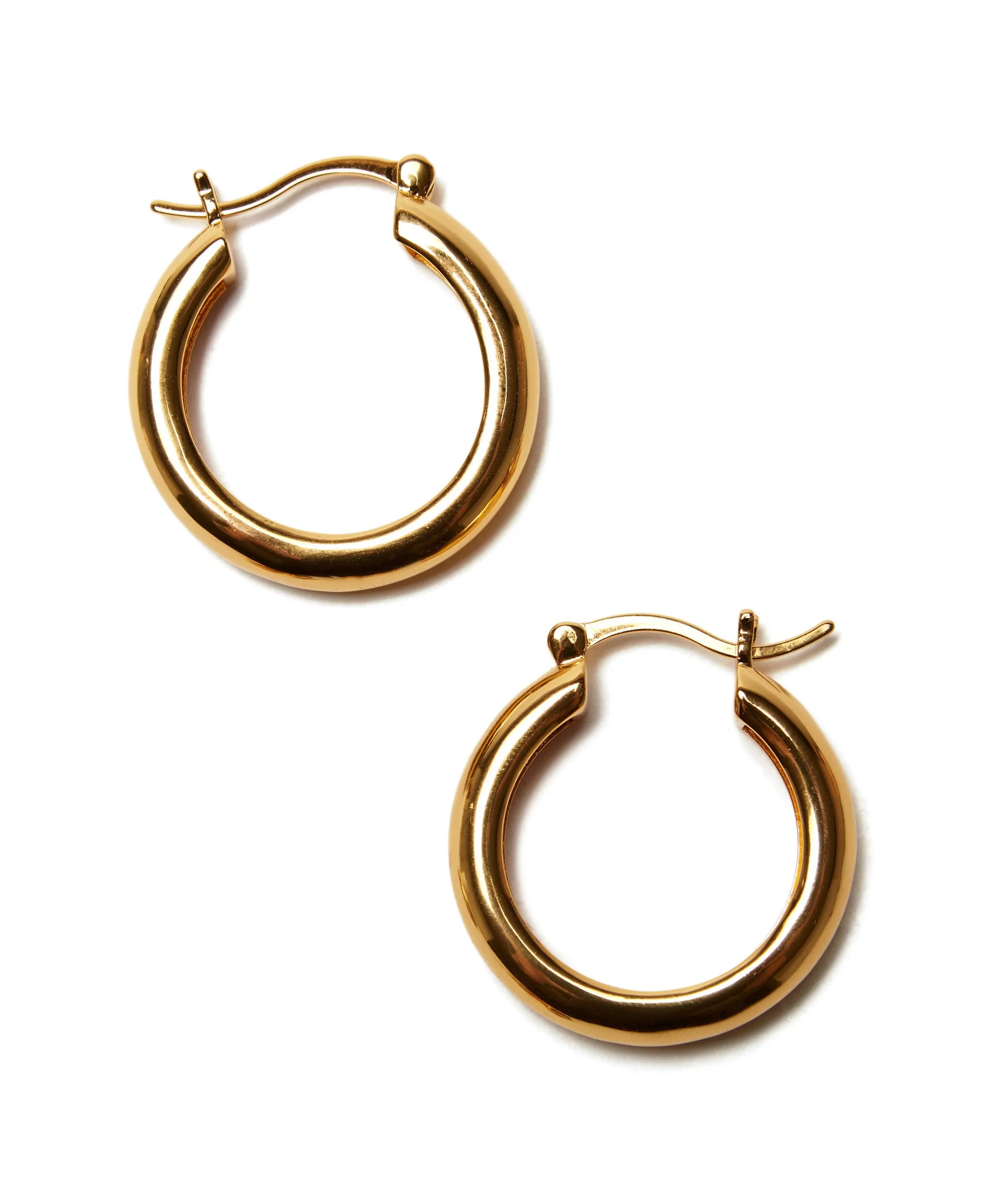 Large Gold Mood Hoops