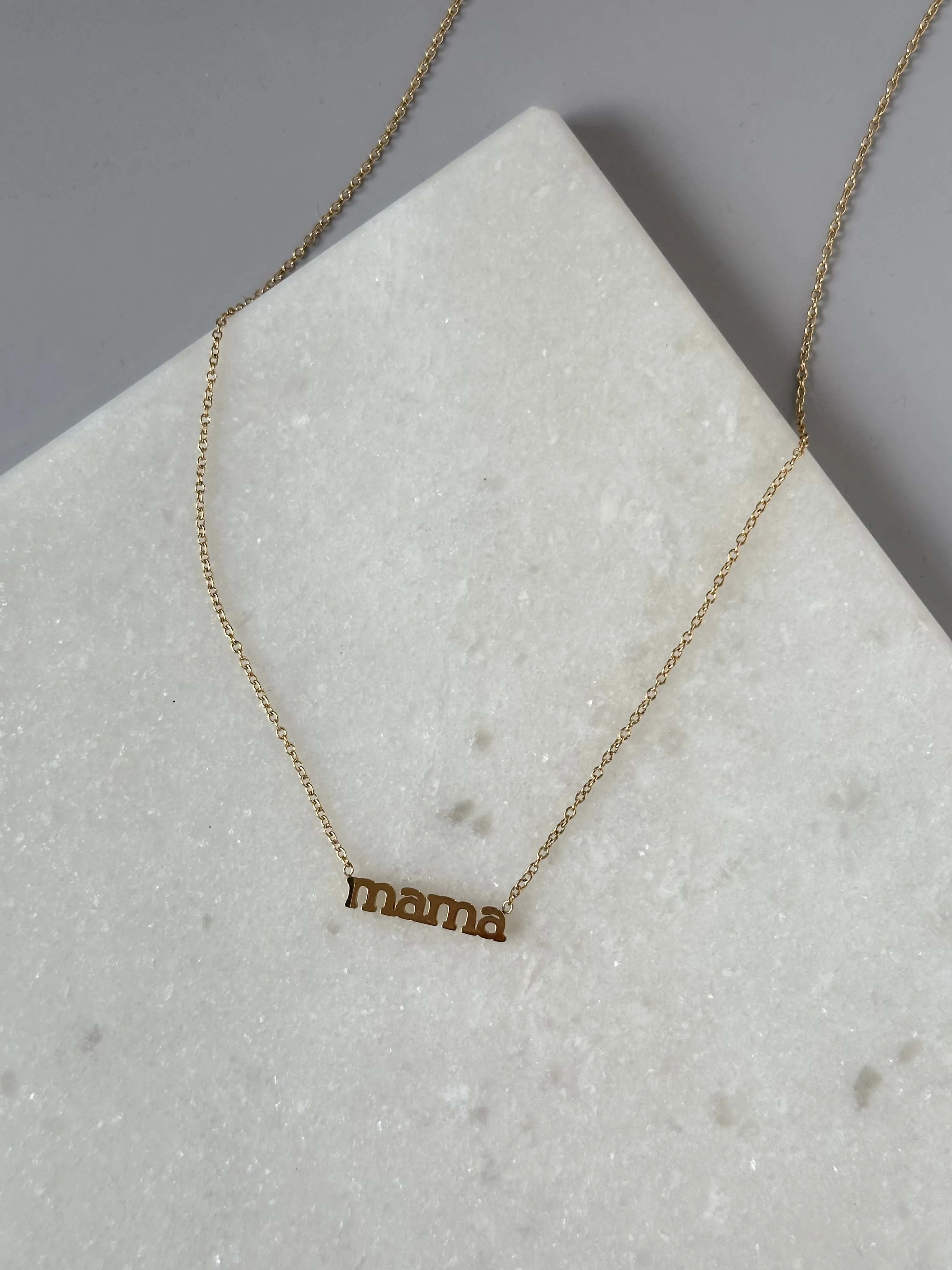 Mama Necklace-Gold