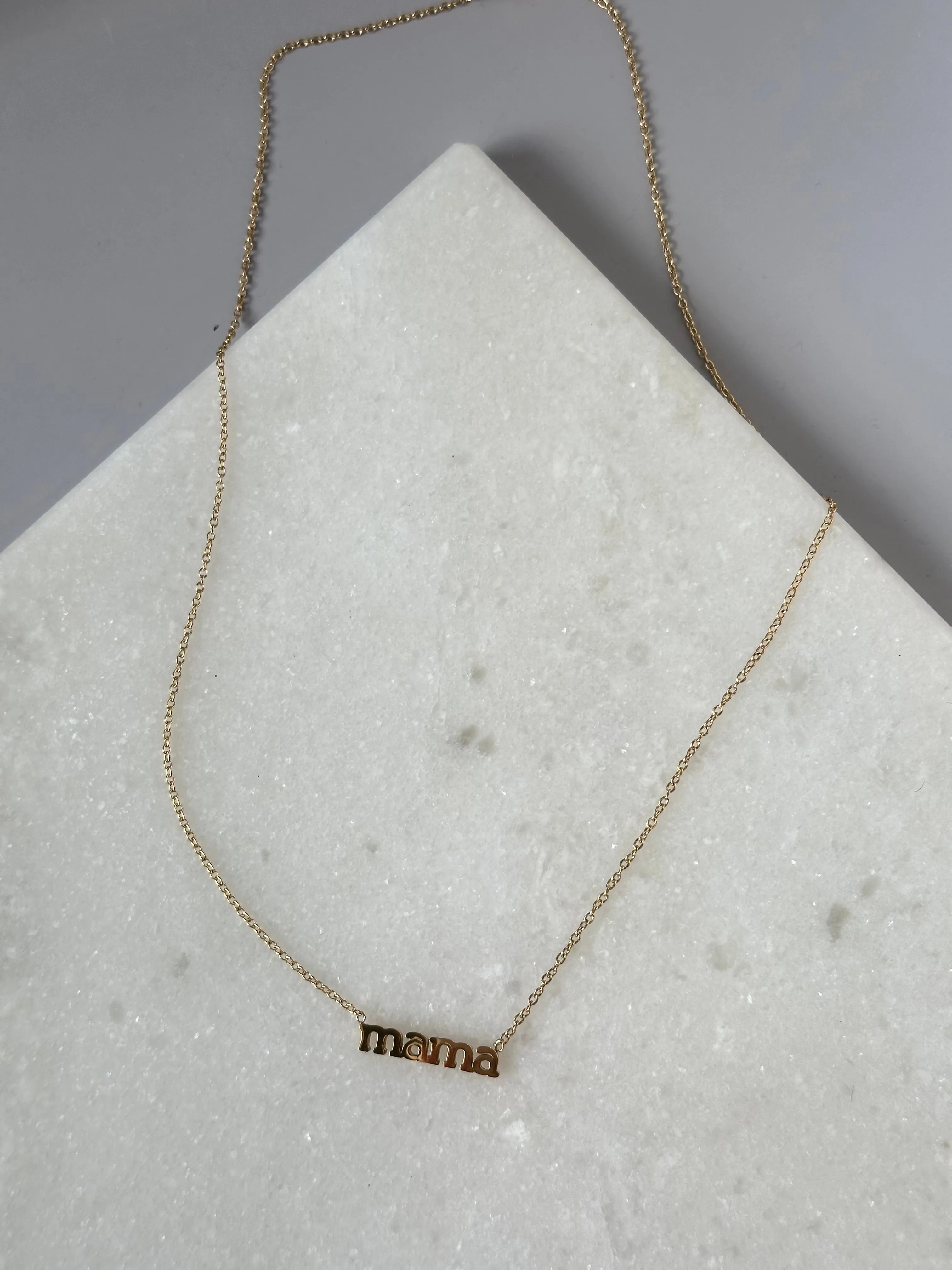 Mama Necklace-Gold