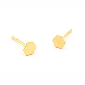 Mini Hexagon Studs