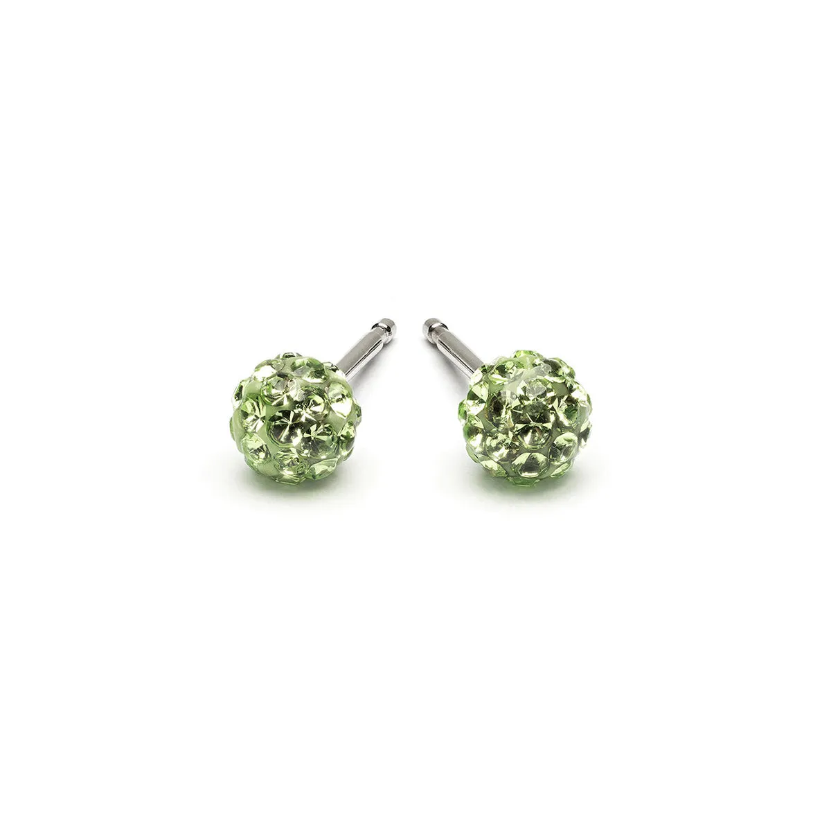 Mini Peridot Pave Earrings