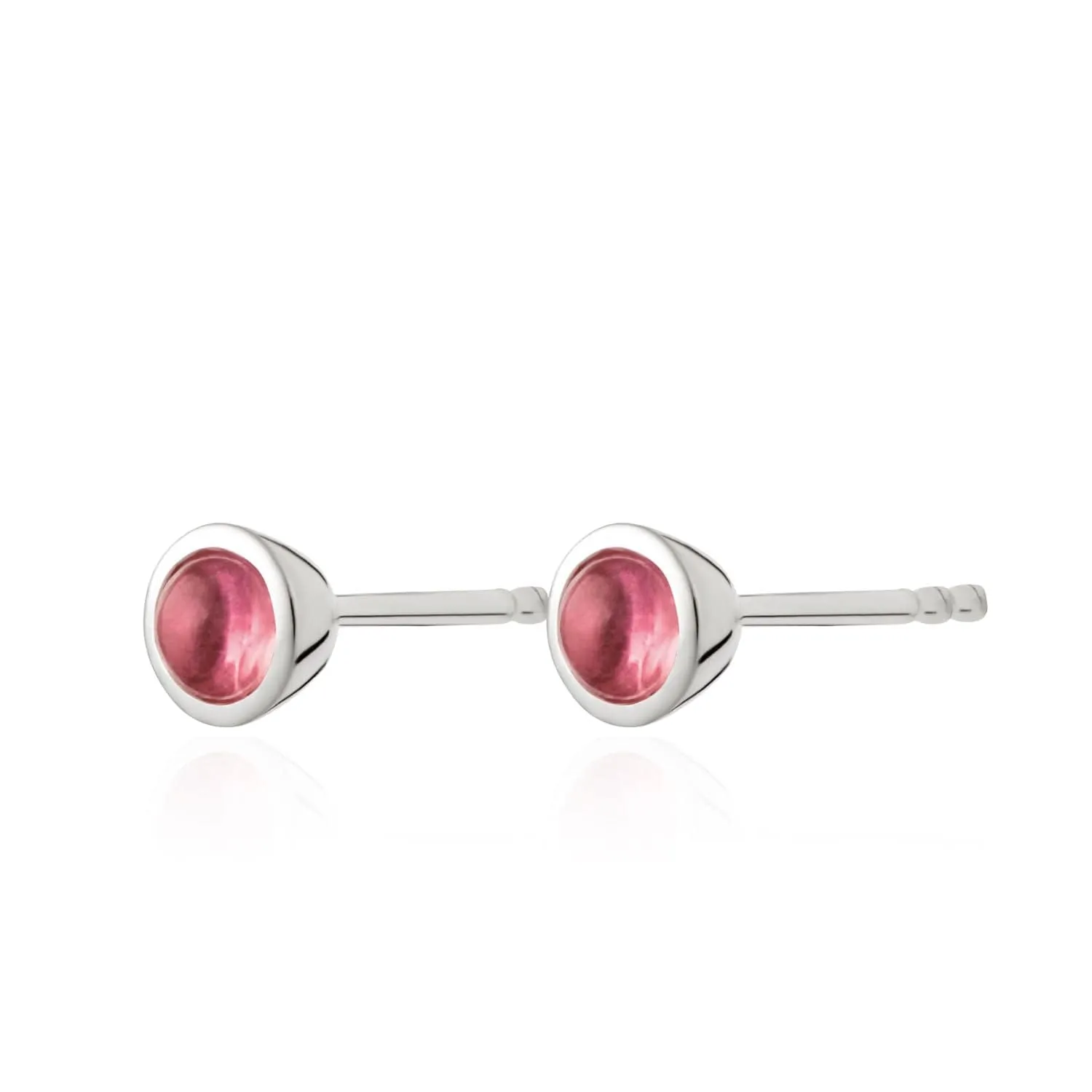 October Birthstone Earrings (Pink Tourmaline)