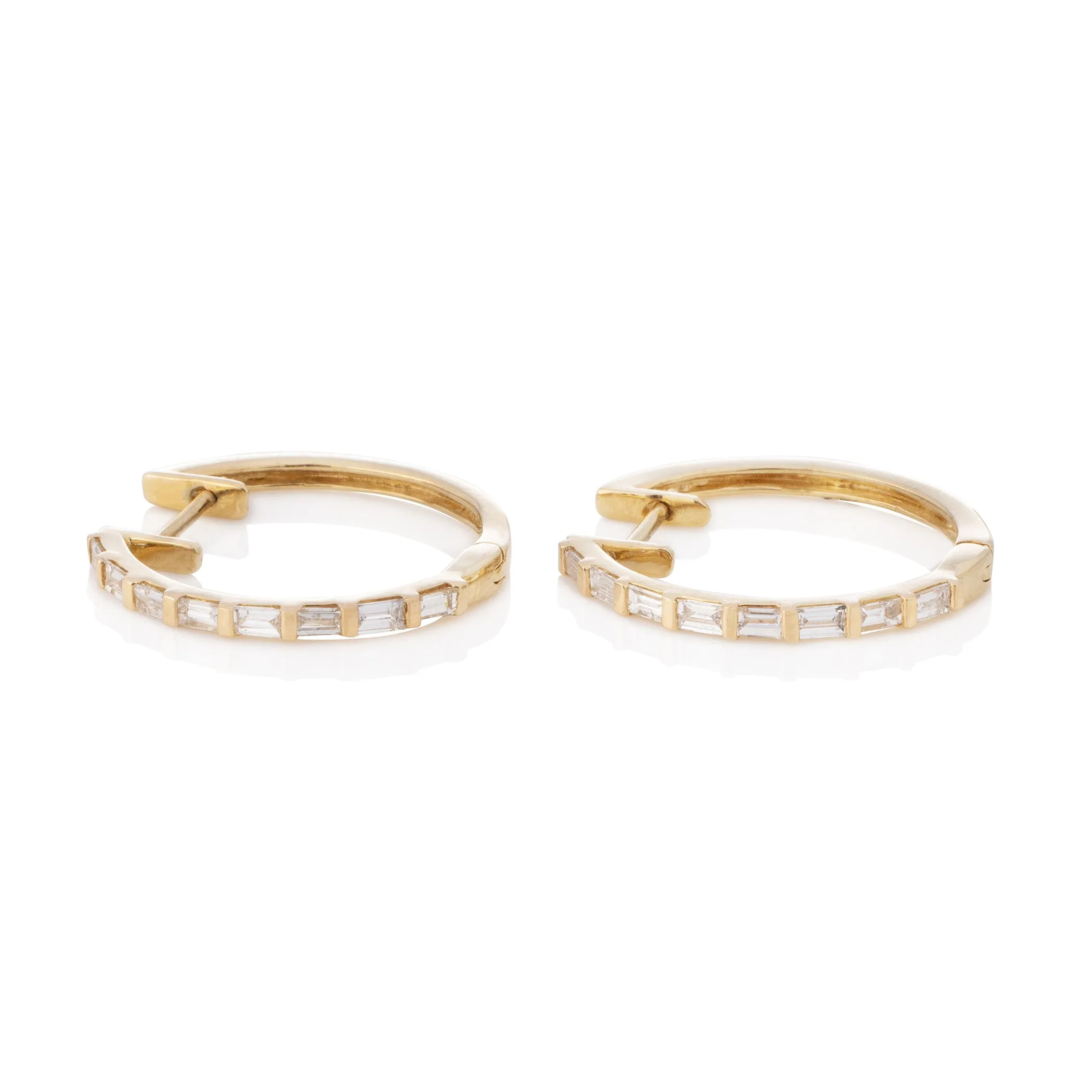 Petite London Baguette Hoops