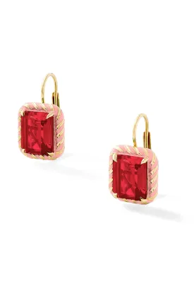 Elegant Rectangular Streamer Cocktail Drop Earrings