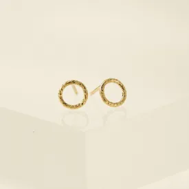 Ring Gold-Filled Stud Earrings