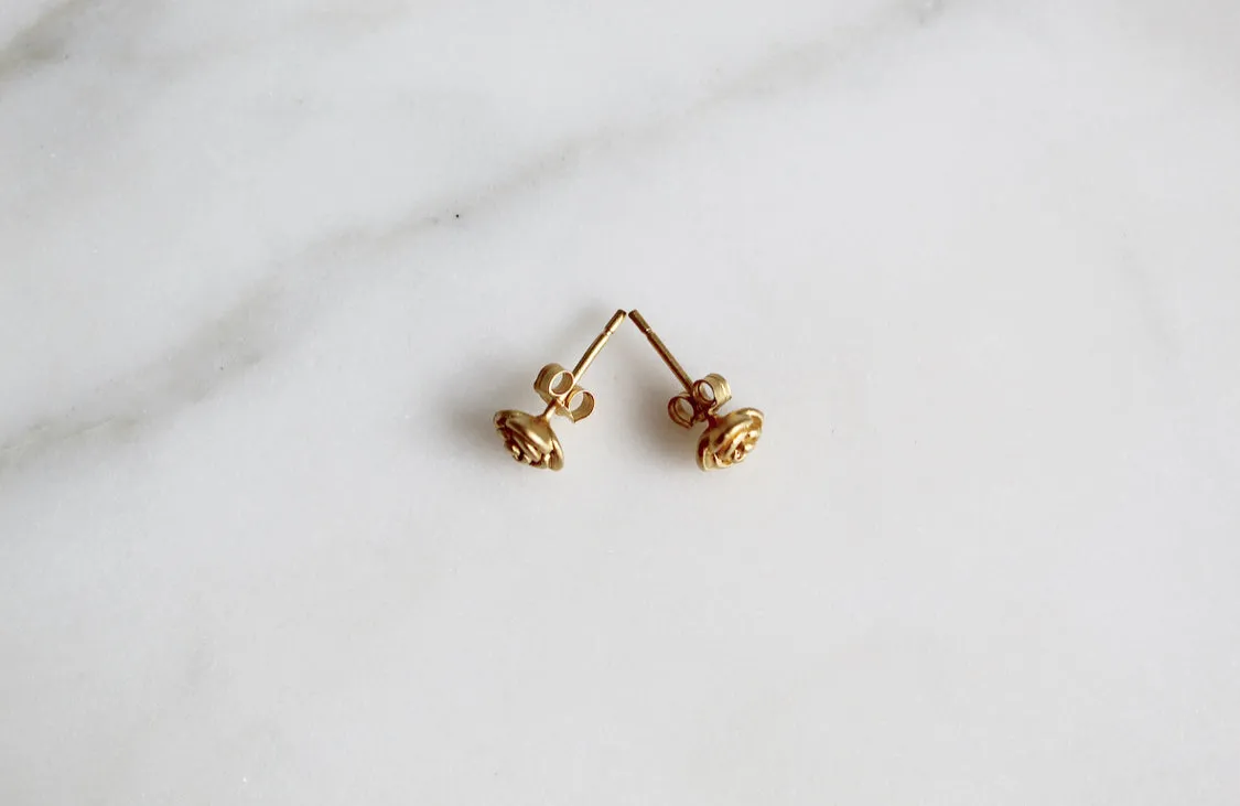 Rosebud Stud Earrings