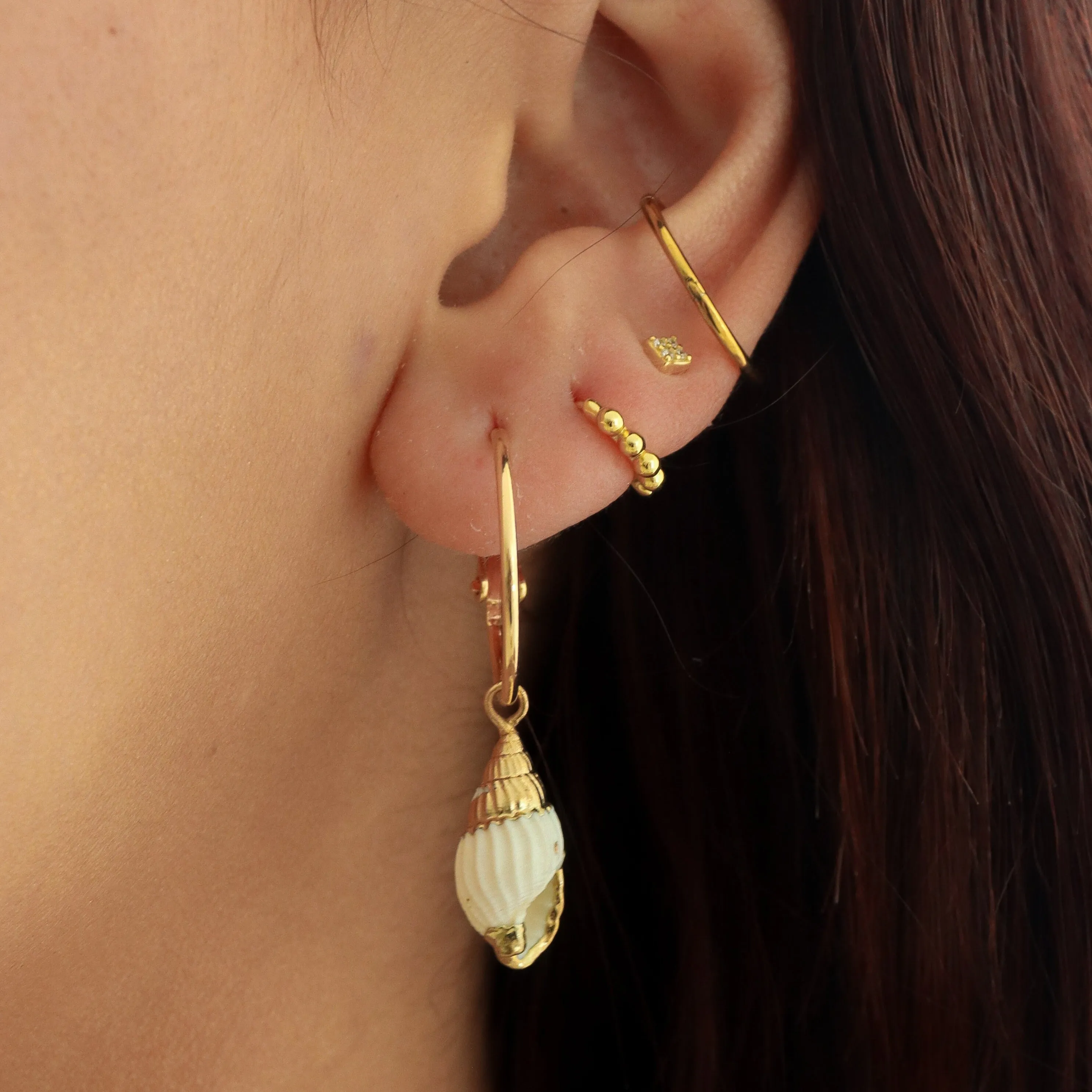 Rottnest ~ 24k Gold Plated Hoops