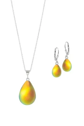 Small Drop Pendant & Drop Earrings Set