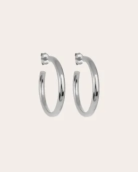 The Go-To hoops M - sterling silver