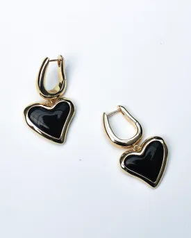 Whitney Heart Charm Earrings